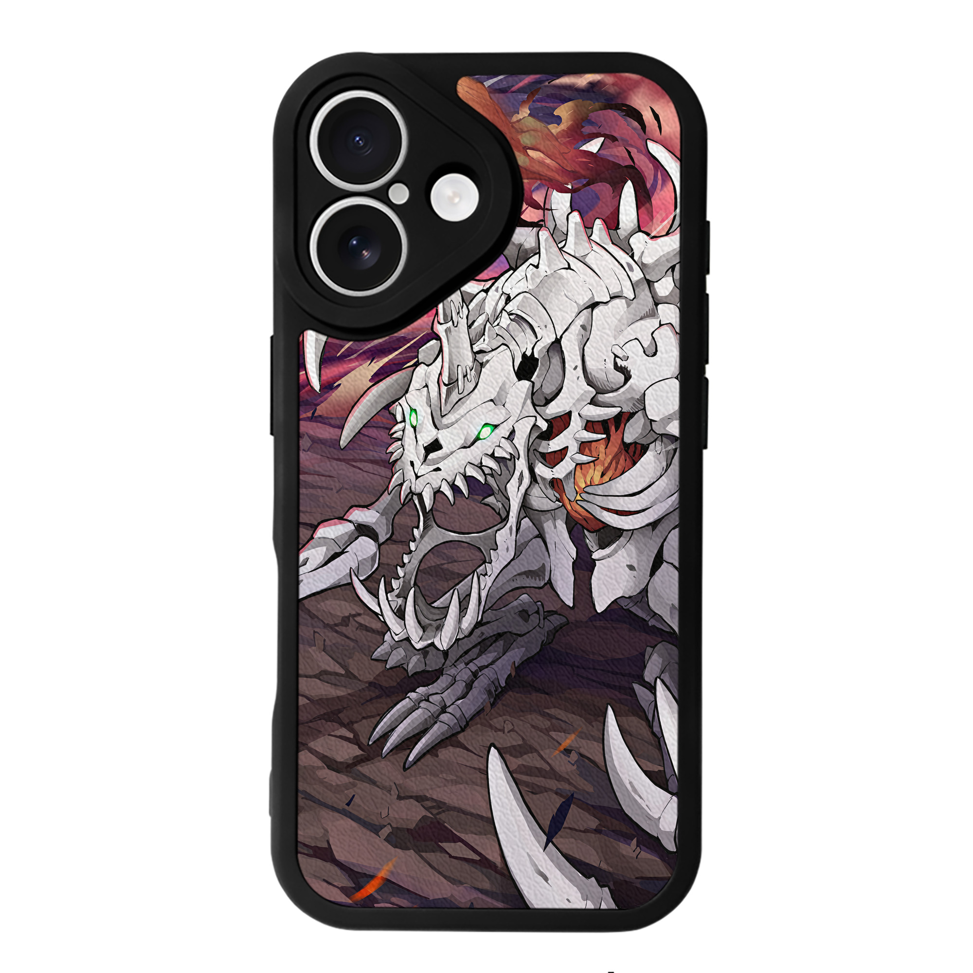 （画像用） Digimon デジタルモンスター/デジモン 【iPhone 16シリーズ対応】シリコンスマホケース（レザー調） 材質：シリコン